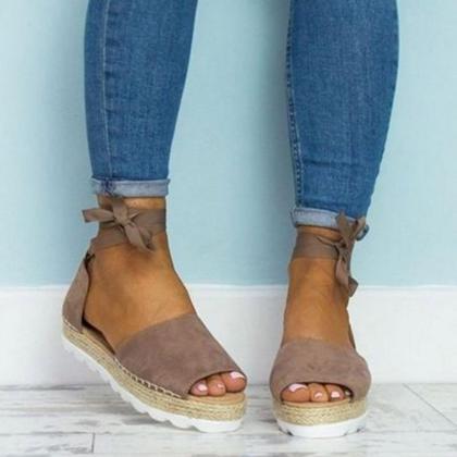 Women Sandals Plus Size Summer Shoes Strap Casual..