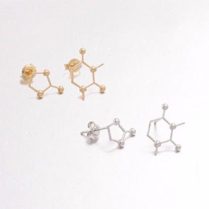 Molecule Earrings, Molecule Jewelry, Molecule..