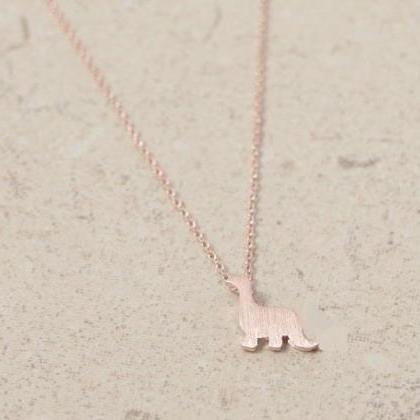 Cute Dinosaur Necklace, Dinosaur Jewelry, Animal..