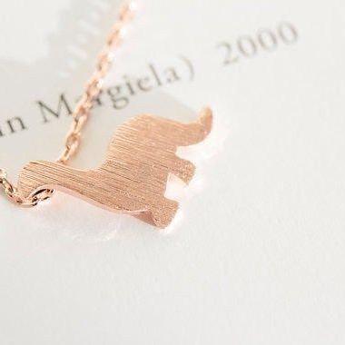 Cute Dinosaur Necklace, Dinosaur Jewelry, Animal..