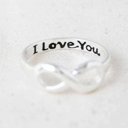 I Love You Ring, Valentines Day, Love Ring, Gift..