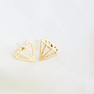 Diamond Shaped Earrings, Bridal Earrings, Gift For..