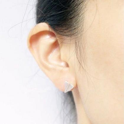 Paper Plane Earrings, Origami Studs, Famous..