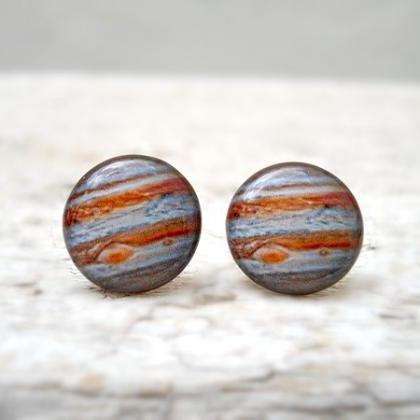 Jupiter Earrings, Solar System, Space Jewelry,..