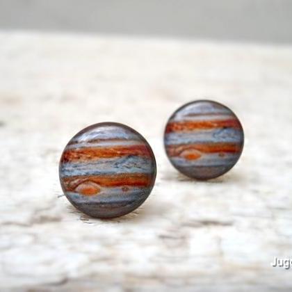 Jupiter Earrings, Solar System, Space Jewelry,..