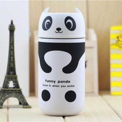 Cute Panda & Owl Vacuum Cup, Cartoon..
