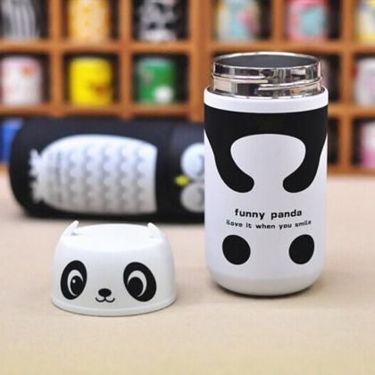 Cute Panda & Owl Vacuum Cup, Cartoon..