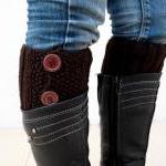 Brown Boot Toppers, Brown Boot Cuffs,clasp Brown..