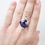 Ballerina Ring In Purple Dress, Jewelry For Her,..