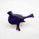 Purple Bird Ring, Jewelry For Her, Adjustable..