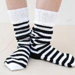 Black And White, Knit Socks, Boot Cuff, Knit Socks..