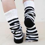 Black And White, Knit Socks, Boot Cuff, Knit Socks..