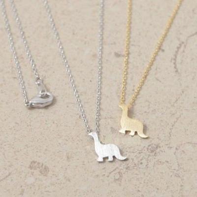 FREE SHIPPING Cute dinosaur necklace, Dinosaur Jewelry, Animal Necklaces, Girls Necklaces, Unique Necklaces, Womens Necklace (N25)