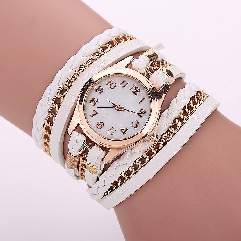 White Fashion Casual Wrist Watch Leather Bracelet Women Watches Relogio Feminino Bw1071