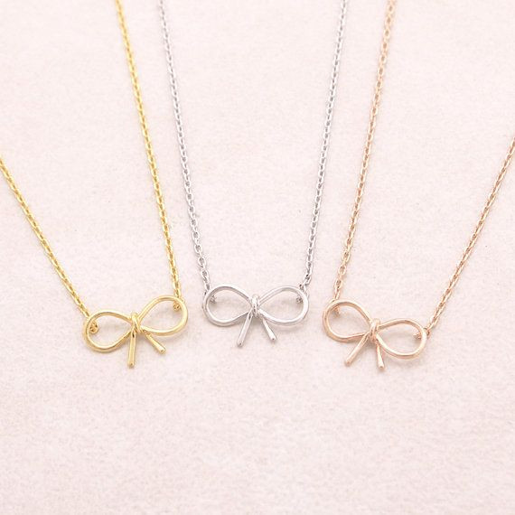 Tie-the-knot Necklace, Bow Necklace, Be My Bridesmaid, Bridesmaid Necklace, Proposal, Bow Necklace, Wedding Jewelry, Wedding Ideas Gifts