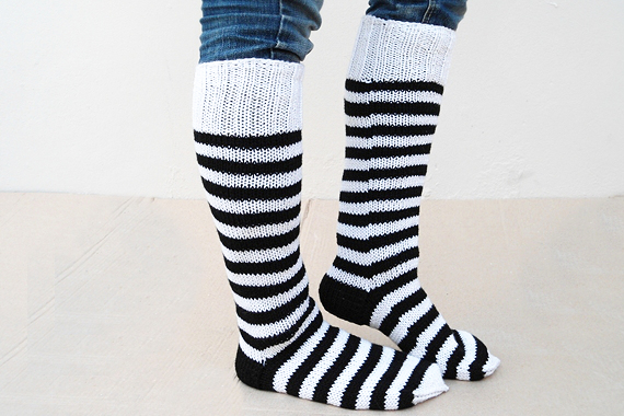 Black And White, Knit Socks, Boot Cuff, Knit Socks For Boots