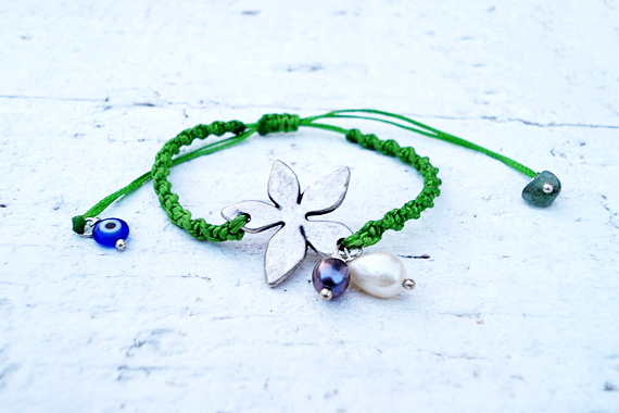Silver Flower Bracelet Or Anklet, Friendship Bracelet. Cute Gift.